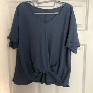 Blue V-Neck T-Shirt
